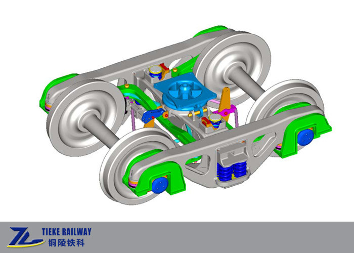 1067mm Cape Gauge Bogie Freight Vagon Bogie 20 Ton Ücretli Yük 80m küçük eğri yarıçapı