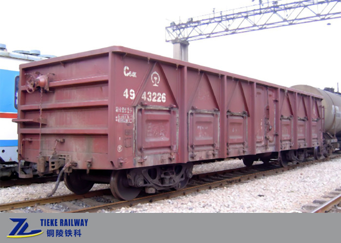 61t Yük Üstü Açık Vagon Tren Arabası Genel Ürünler İçin 80 Km/H