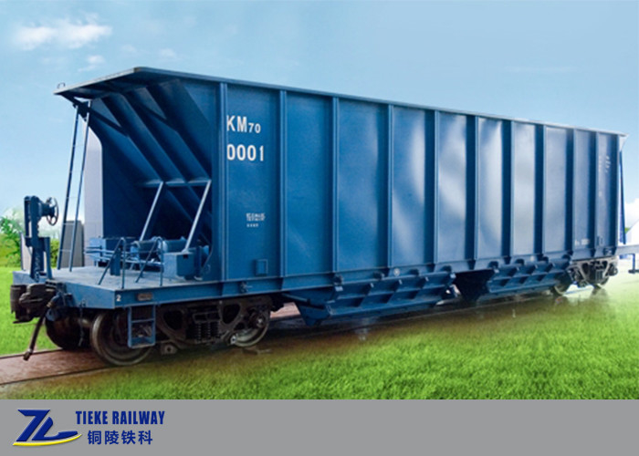 Ağır Yük 70 Ton Cevher Kömür Demiryolu Bunker Vagonları 1435mm Gösterge 120 Km/H Hızlı Vagonlar