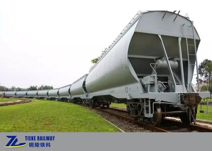 Dökme Soya Fasulyesi Mısır Buğdayı İçin Kapalı Tahıl Haznesi Vagon Araba 1435mm Ölçer