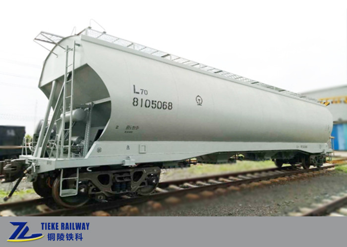 Dökme Soya Fasulyesi Mısır Buğdayı İçin Kapalı Tahıl Haznesi Vagon Araba 1435mm Ölçer